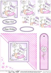 Little Bunny Quick Card with Pyramage Topper
