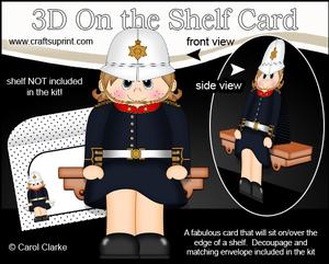 3D on the Shelf Card Kit - Royal Marine Cora