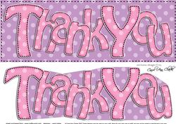 Lge Dl Thank You 3D Decoupage