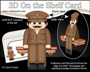 3D on the Shelf Card Kit - Army Man Miles