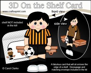 3D on the Shelf Card Kit - Little Footballer Dean