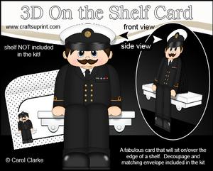 3D on the Shelf Card Kit - Navy Man Owen