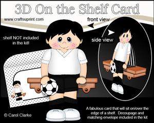 3D on the Shelf Card Kit - Footballer Phill