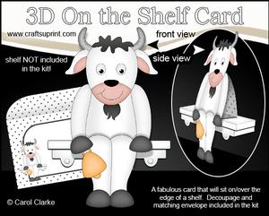 3D on the Shelf Card Kit - Buck the Goat