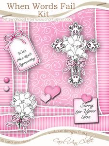 When Words Fail Kit Pink Step by Step 3D Decoupage