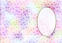 Pretty Hearts Card Front or Insert