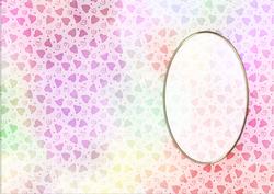 Pretty Hearts Card Front or Insert