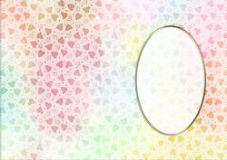 Pretty Hearts Card Front or Insert