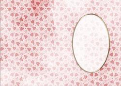 Pretty Hearts Card Front or Insert