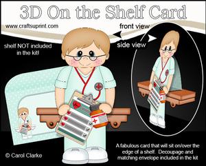 3D on the Shelf Card Kit - Little Doctor Ellis