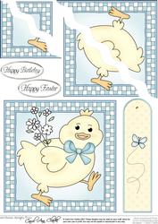 Little Chick Quick Card Wavy Corner Side Stacker Topper