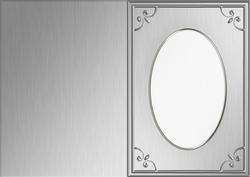 'metallic Frame Embossed' Card Front or Insert