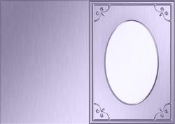 A5 'metallic Frame Embossed' Card Front or Insert