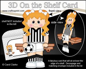 3D on the Shelf Card Kit - Little Footballer Hope