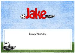 Large Dl Birthday Jake Football Insert
