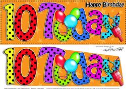 Large Dl 10th Birthday Celebrations Card & 3D Decoupage