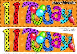 Large Dl 11th Birthday Celebrations Card & 3D Decoupage