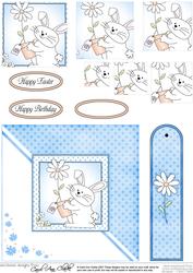 Little Bunny Quick Card with Pyramage Topper