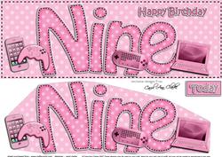 Large Dl 9th Birthday Gadgets N Gizmos Card & 3D Decoupage