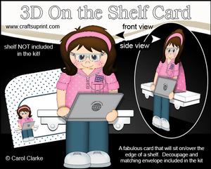 3D on the Shelf Card Kit - Gadgets N Gizmos Girl Gail
