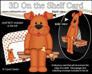 3D on the Shelf Card Kit - Little Dog Rusty