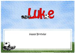 Large Dl Birthday Luke Football Insert