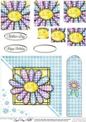 Patchwork Petals Quick Card with Pyramage