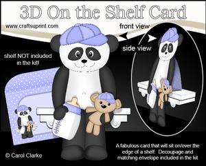 3D on the Shelf Card Kit - New Baby Panda Chi Chi