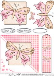 Butterfly Quick Card with 3D Decoupage