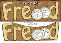 Large Dl Birthday Fred Watches Insert