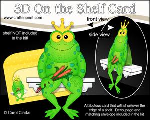 3D on the Shelf Card Kit - Litle Freddy Frog