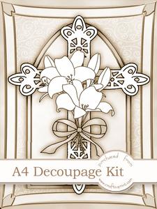 A4 When Words Fail in Cinnamon 3D Decoupage Kit
