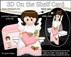 3D on the Shelf Card Kit - Little Christmas Nativity Angel