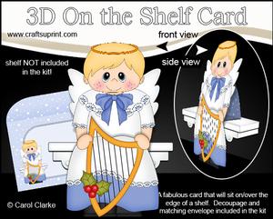 3D on the Shelf Card Kit - Christmas Nativity Boy Angel