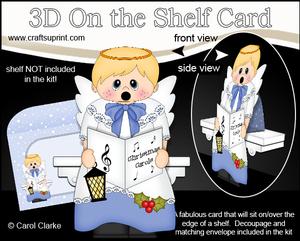 3D on the Shelf Card Kit - Christmas Nativity Boy Angel