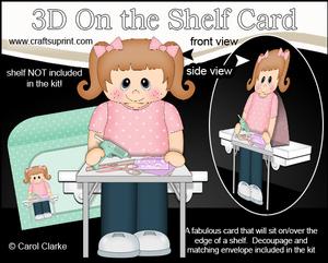 3D on the Shelf Card Kit - Little Crafter Ella