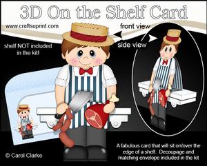 3D on the Shelf Card Kit - Little Butcher Chuck