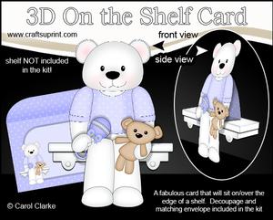 3D on the Shelf Card Kit - Bobbi Baby Bear