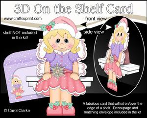 3D on the Shelf Card Kit - Little Christmas Fairy