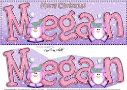 Large Dl Christmas Megan Penguins 3D Decoupage