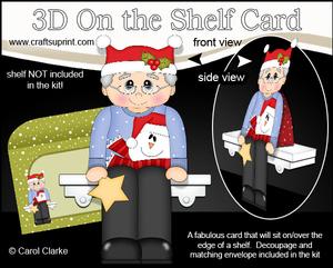 3D on the Shelf Card Kit - Christmas Jumper Old Man