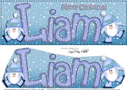 Large Dl Christmas Liam Penguins 3D Decoupage