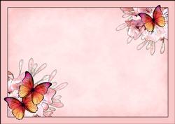 A4 Butterflies & Flowers Insert