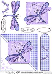Dragonfly Quick Card with 3D Decoupage Topper