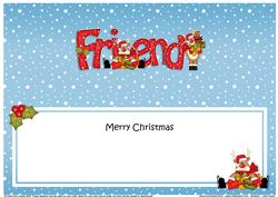 Large Dl Christmas Friend Rudolph Insert