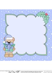 8 x 8 Christmas Livvy Bear's Presents Insert