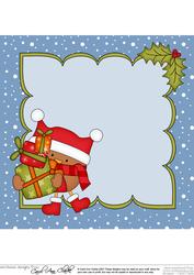 8 x 8 Christmas Robin's Presents Insert