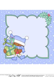 8 x 8 Christmas Robin's Presents Insert