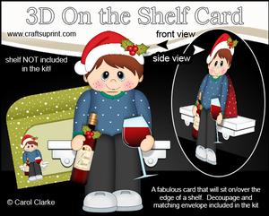 3D on the Shelf Card Kit - a Little Christmas Tipple
