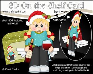 3D on the Shelf Card Kit - a Little Christmas Tipple